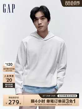 Толстовка Gap с вафельным капюшоном, белый