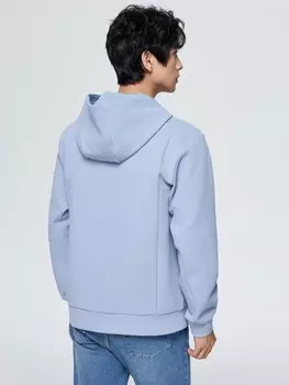 Толстовка Gap с вафельным капюшоном, голубой