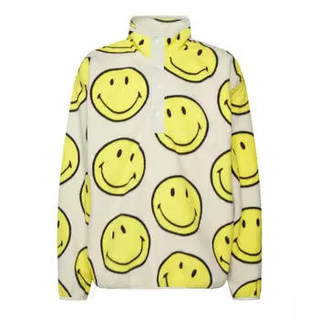 Толстовка Gap Smiley Arctic Snap Mock Unisex, бежевый