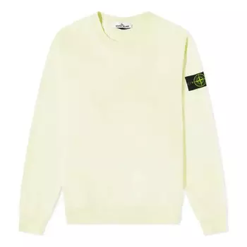 Толстовка garment dyed crewneck sweatshirt 'lemon' Stone Island, желтый