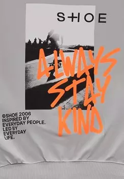 Толстовка GARY Shoe, пестрый серый