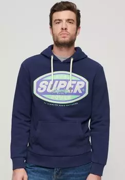 Толстовка GASOLINE WORKWEAR GRAPHIC Superdry, синий