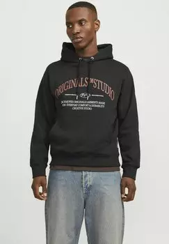 Толстовка GEDRUCKT - Hoodie Jack & Jones, черный