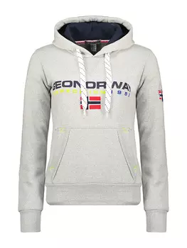 Толстовка Geographical Norway Hoodie Goliver, светло-серый