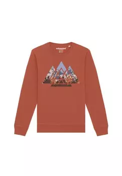 Толстовка GEOMETRIC LANDSCAPE watapparel, коричневый