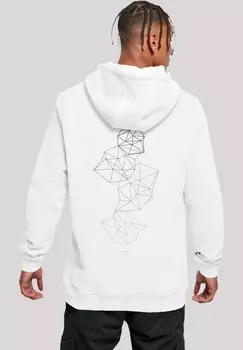 Толстовка GEOMETRICS ABSTRACT - Hoodie F4NT4STIC, белый