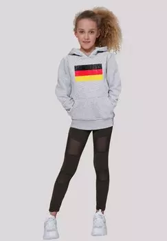 Толстовка GERMANY DEUTSCHLAND FLAGGE DISTRESSED F4NT4STIC, цвет heather grey