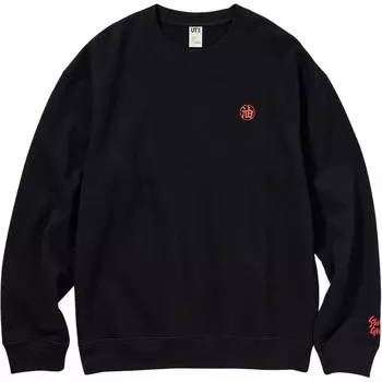 Толстовка Ghibli X Studio Ghibli Co-titled Series унисекс черная Uniqlo, черный