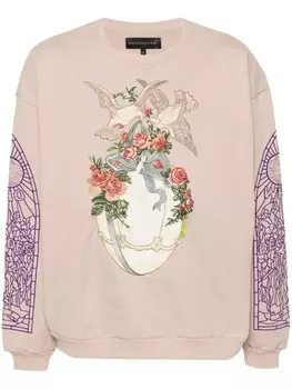 Толстовка Gift с вышитым логотипом Who Decides War, бежевый