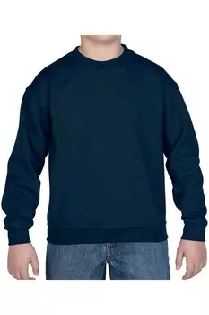 Толстовка Gildan Heavy Blend с заниженными плечами, темно-синий
