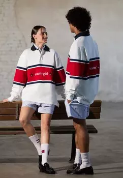 Толстовка GIRL RUGBY UNISEX Tommy Jeans, кремовый