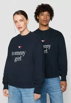 Толстовка GIRL STAR UNISEX Tommy Jeans, темно-синий