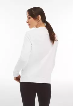 Толстовка GIROCOLLO CON LOGO IN STRASS E GRAFICA PAISLEY Freddy, белый