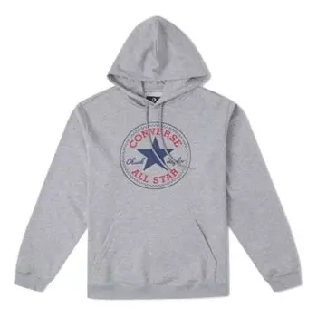 Толстовка go-to all star patch standard-fit fleece pullover hoodie 'grey' Converse, серый
