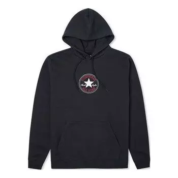Толстовка go-to chuck taylor patch standard fit pullover hoodie 'black' Converse, черный