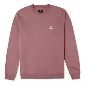 Толстовка go-to embroidered star chevron brushed back fleece crew sweatshirt 'maroon' Converse, бордовый