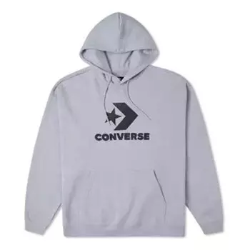 Толстовка go-to star chevron loose fit pullover hoodie 'grey' Converse, серый