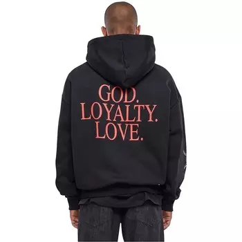 Толстовка God Loyalty Love Ultraheavy Oversize Hoodie Mister Tee, цвет Schwarz