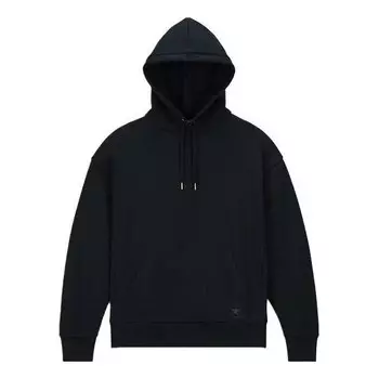 Толстовка gold standard loose-fit pullover hoodie 'black' Converse, черный