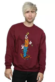 Толстовка Goofy Christmas Lights Disney, красный