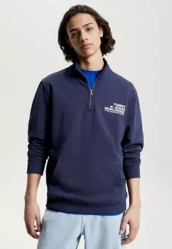 Толстовка ГРАФИЧЕСКИЙ ЛОГОТИП НА ПОЛОВИНЕ МОЛНИИ Tommy Jeans, темно-синий