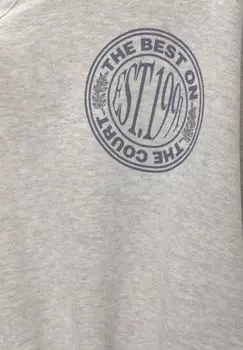 Толстовка GRAPHIC COLLAR PULL&BEAR, светло-серый