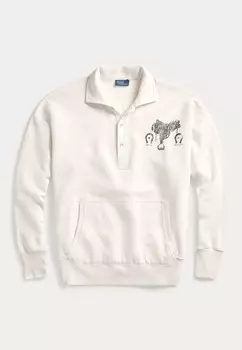 Толстовка GRAPHIC FLEECE QUARTER-PLACKET PULLOVER Ralph Lauren, кремовый