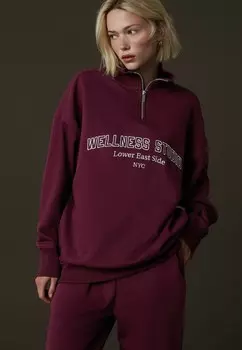 Толстовка GRAPHIC WELLNESS EMBROIDERED QUARTERZIP Next, красный