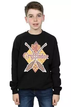 Толстовка Гриффиндора в форме ромба Harry Potter, черный