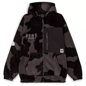 Толстовка Grimey Back At You All Over Print Polar Full Zip, черный