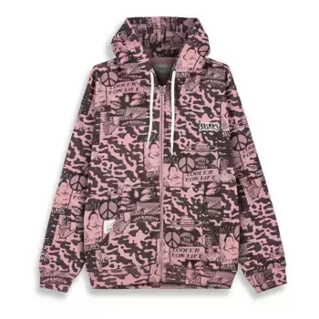 Толстовка Grimey Peace Within AOP Regular full zip, розовый