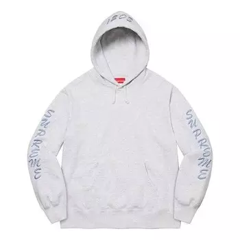 Толстовка guardian hooded sweatshirt 'white grey blue' Supreme, белый