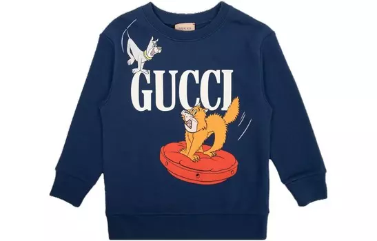 Толстовка Gucci детская, темно-синий