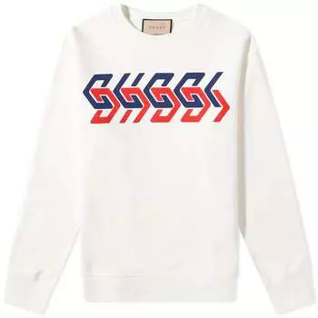Толстовка Gucci Geometric Block Logo Print Sweat