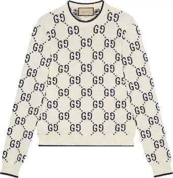 Толстовка Gucci GG Knit Sweatshirt Ivory, слоновая кость