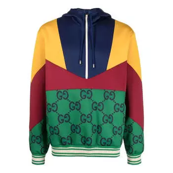 Толстовка GUCCI Panel GG Anorak 'Multi', мультиколор