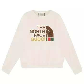 Толстовка Gucci x The North Face цвета слоновой кости
