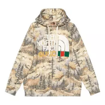 Толстовка Gucci x The North Face Hoodie 'Forest Print', цвет forest print