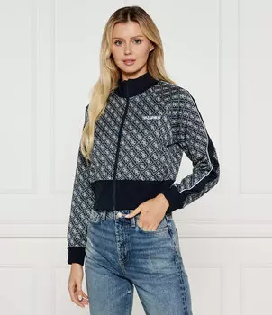 Толстовка GUESS ACTIVE SARAH Cropped Fit, темно-синий
