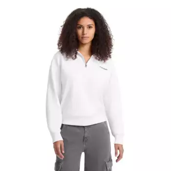 Толстовка Guess Jeans Dark half zip, белый