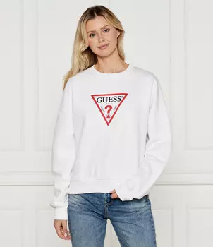 Толстовка Guess Jeans Oversize fit, белый