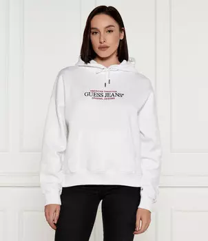 Толстовка Guess Jeans Oversize fit, белый
