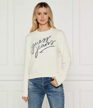 Толстовка Guess Jeans Regular Fit, экрю