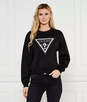 Толстовка Guess Jeans Regular Fit с изображением питона, черный