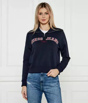 Толстовка Guess Jeans Regular Fit с молнией, синий