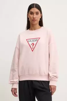 Толстовка Guess Jeans, розовый