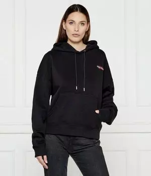 Толстовка Guess Jeans с ллоготипом на спине, черный