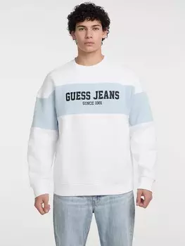 Толстовка GUESS JEANS, светло-синий