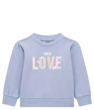 Толстовка Guess Regular Fit, голубой