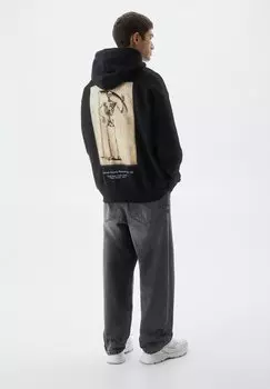 Толстовка Guido Guidi PULL&BEAR, черный